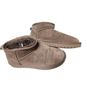 Cushionaire Hip 2 Suede Ankle Boots Size 9M Comfort Warm Lined